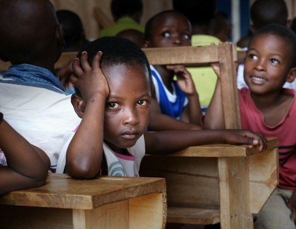 Pupils in a Kenyan classroom